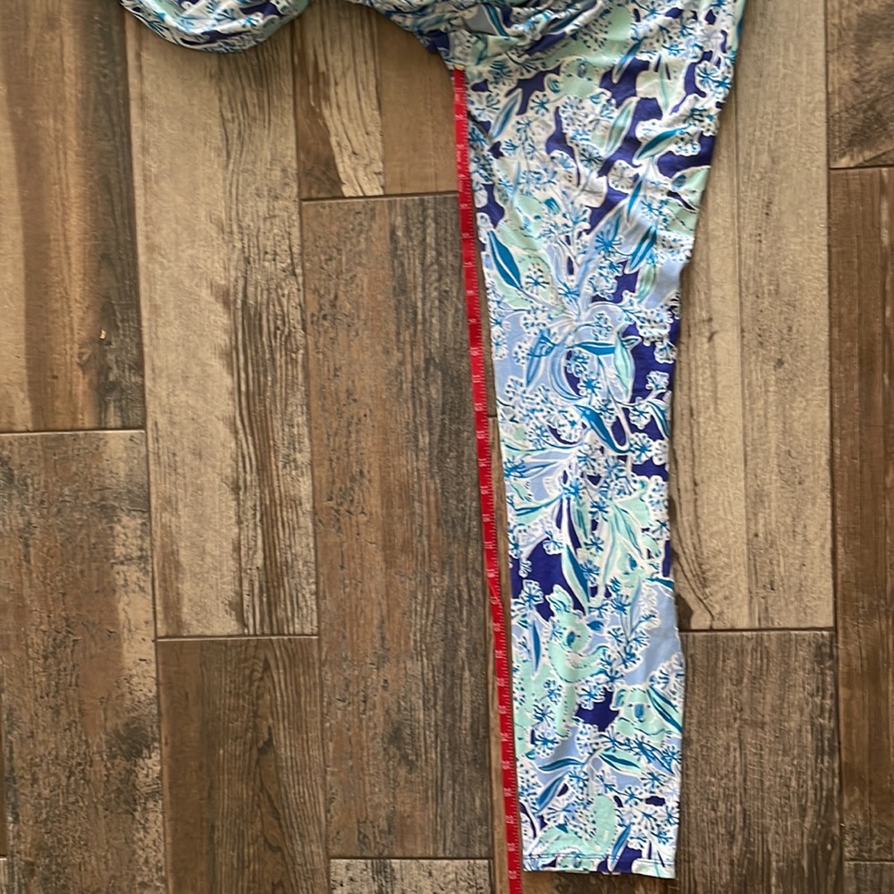 Lilly Pulitzer Blue & Aqua Floral Jumpsuit Romper - Picture 6 of 6